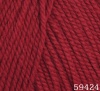 Пряжа Dolce Merino цв.59424 - бордовый (10шт) 50% микрофибра,50% шерсть мериноса 230 м/100г