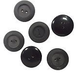 CB 3622 Пуговица 48L (30мм) 2пр. (01 черный) (10шт)