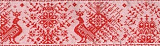 9367 Лента 65мм*12,5м(красный) 'Слав.орн.Оберег ' С3776Г17