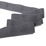 Резинка с надписью FOREVER 35мм*5м серый