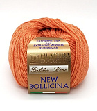 Пряжа New bollicina (8 оранжевый) (10шт) 40% мерс.шерсть,30% шёлк,30% кашемир 100м/25г