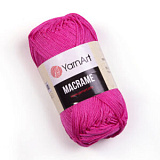 Пряжа Macrame (140 ярк.розовый) (6шт) 100% ПЭ, 90г/130м