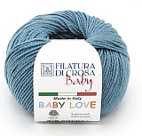 Пряжа Baby Love (13 синий) 100% мерсер.шерсть 115м/25г (10шт)
