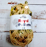 Royal Paillette (27209/1 беж с золот.цветочками) (10шт)100% хлопок 25г/65м