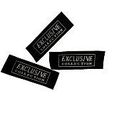 Нашивка Exclusive Collection 100%ПЭ 7х2,4см (10шт) черный