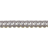 С919 Тесьма вязаная отделочная, 15 мм*10 м (т.серый)