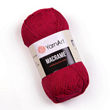 Пряжа Macrame (143 красный) (6шт) 100% ПЭ, 90г/130м