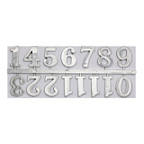 5AS-085 Цифры арабские для часов 2,5см,цв. серебро Мастери Сама Пенза