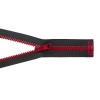 Молния BICOLOR трактор разъем. (1зам.,Т6) 40см (102 т.серый/019 бордовый) (2шт)
