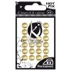 KS-C-METAL018OR Термокл. стразы круглые 8мм, 24шт золото металлик
