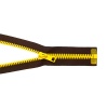 Молния BICOLOR 'трактор' разъем. (1 зам.,Т6) - 80см (2076) Arta-F (068 т.коричневый/162 мимоз) (2шт)