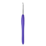 24R50X Крючок для вязания 5мм*14см с резиновой ручкой Hobby&Pro