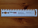 Линейка для припусков и измерения 20см Gutermann