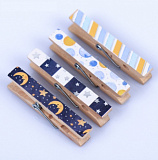 Набор декор. прищепок с тиснен. «Добрая ночь» 11×7см (4шт) Мастери Сама Пенза