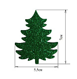 Набор "Елочки" с глит., 55мм*70мм, 2шт (зеленый) фоамиран Мастери Сама Пенза