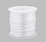 Шнур атласный (для возд. петель) 1мм*45,7м (2 белый)