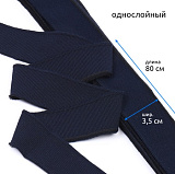 Подвяз трикотаж 73095 3.5*80 см (т.синий) ПЭ