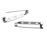 КБУ1 Булавка-основа для броши 25мм никель(25шт)