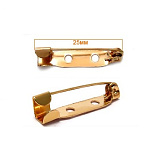 ГБУ3 Булавка-основа для броши 25мм Золото(25шт)