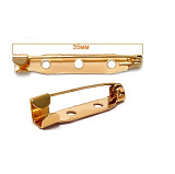 ГБУ3 Булавка-основа для броши 35мм Золото(25шт)