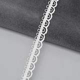 Кружево гипюр 8мм*9,14м (белый) 3Al177