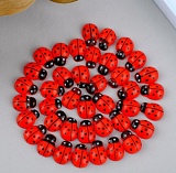 Декор "Божьи коровки" 1,1х0,8см (40шт) дерево Мастери Сама Пенза