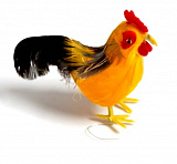 Пасхальный декор "Петушок" 10 см SF-5042, св.оранжевый Мастери Сама Пенза