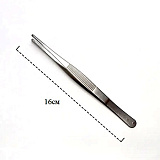 Пинцет прямой 16см 