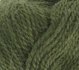 Пряжа "Великолепная" 448- св.оливковый (10шт) (300м 100гр)30%ангора,70%акрил высокообъемн