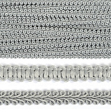 Тесьма отделочная "шанель" 12мм*9м серый 