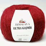Пряжа Ultra Kasmir цв.56806 красный (10шт) 75% акрил/25% альпака 175м/50г