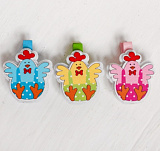 Набор декор.прищепок «Курочки» 3 шт.1.5×10× 5см 4606642 Мастери Сама Пенза