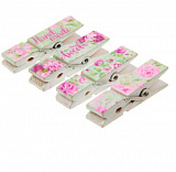 Набор декор.прищепок «Цветы шебби» (4 шт) Мастери Сама Пенза