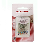 Набор булавок для шитья со стеклянной головкой 40мм