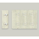 Крючки и петли 38мм 2*3, 2587 (004 приглуш.белый)(2шт) 