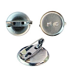 ГБУ2 Булавка-основа для броши 30мм никель (2шт)