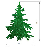 Набор "Елочки1" с глит., 70мм*100мм, 2шт (зеленый) фоамиран Мастери Сама Пенза