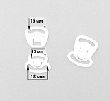 Застежка 724/ 18 мм для кормящих мам , пластик, уп.-2шт ,цв.белый (001)